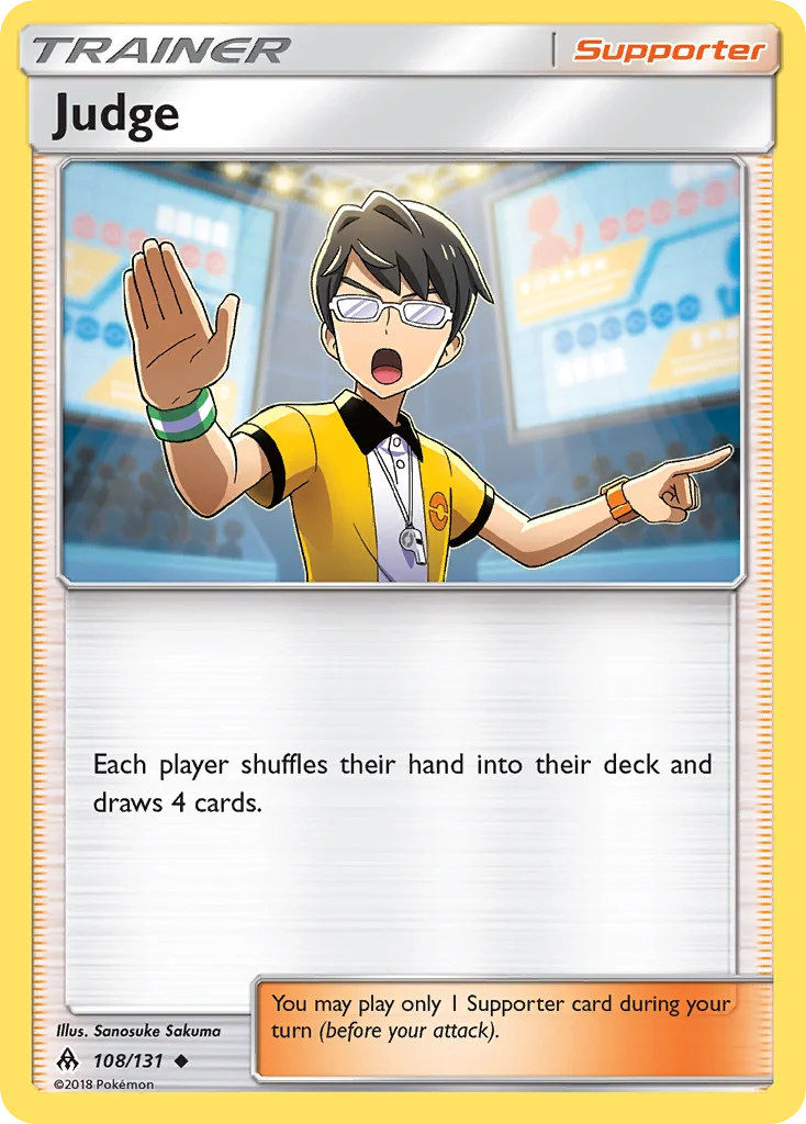 Judge Pokemon card