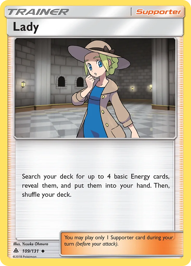 Lady Pokemon card