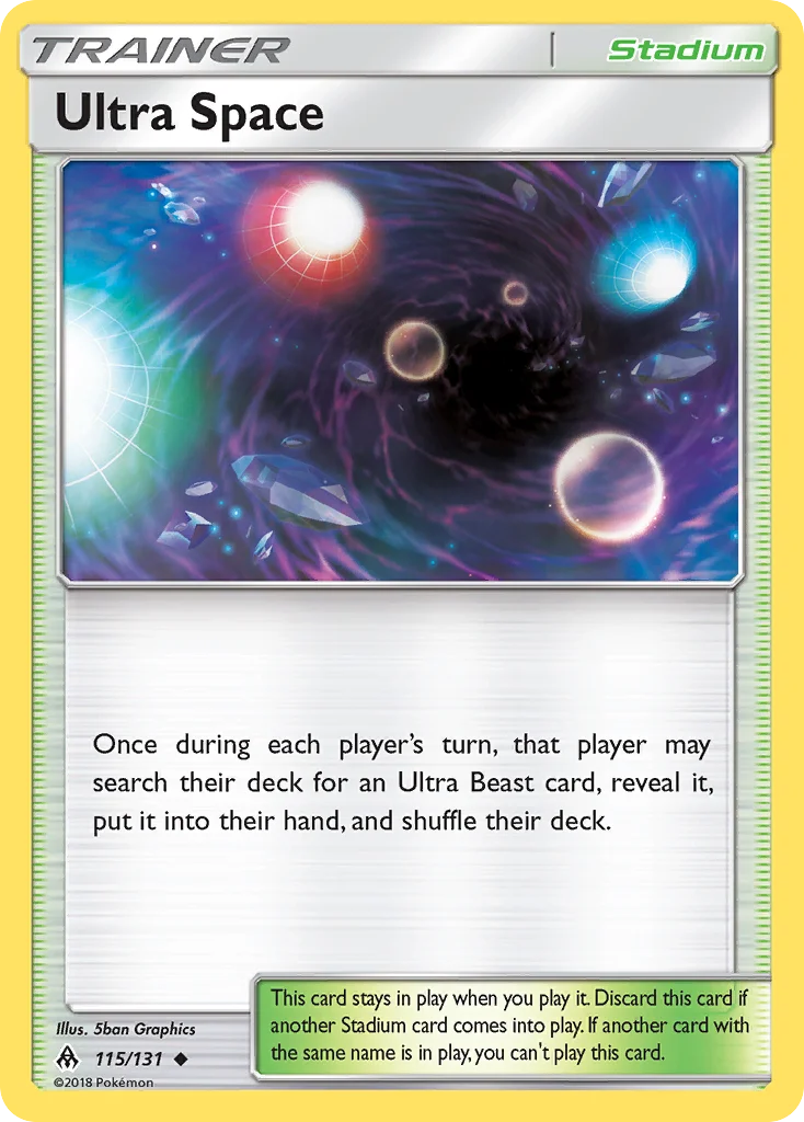 Ultra Space Pokemon card