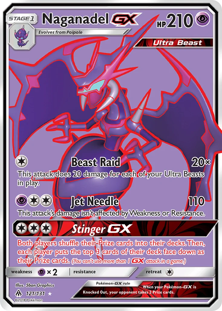 Naganadel-GX Pokemon card