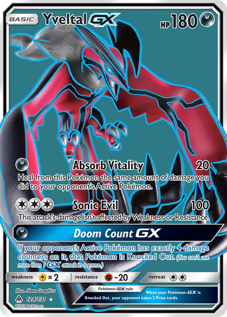 Yveltal-GX Pokemon card