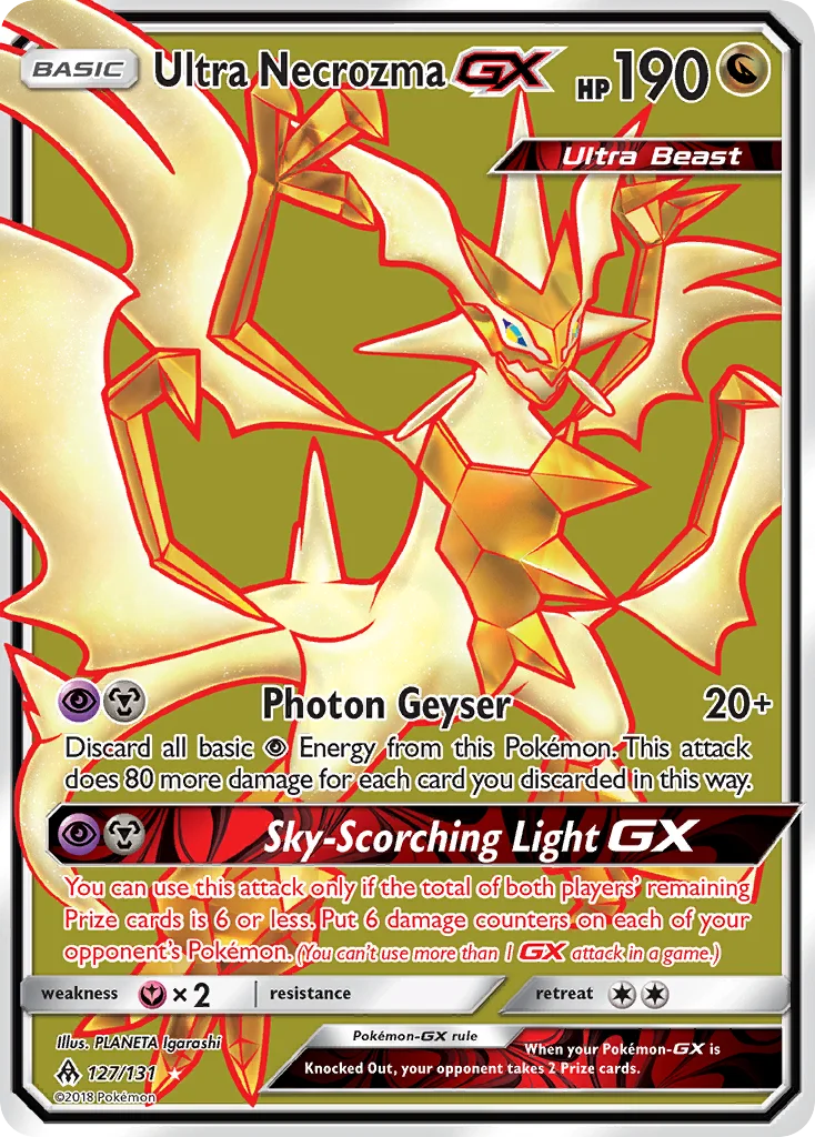 Ultra Necrozma-GX Pokemon card