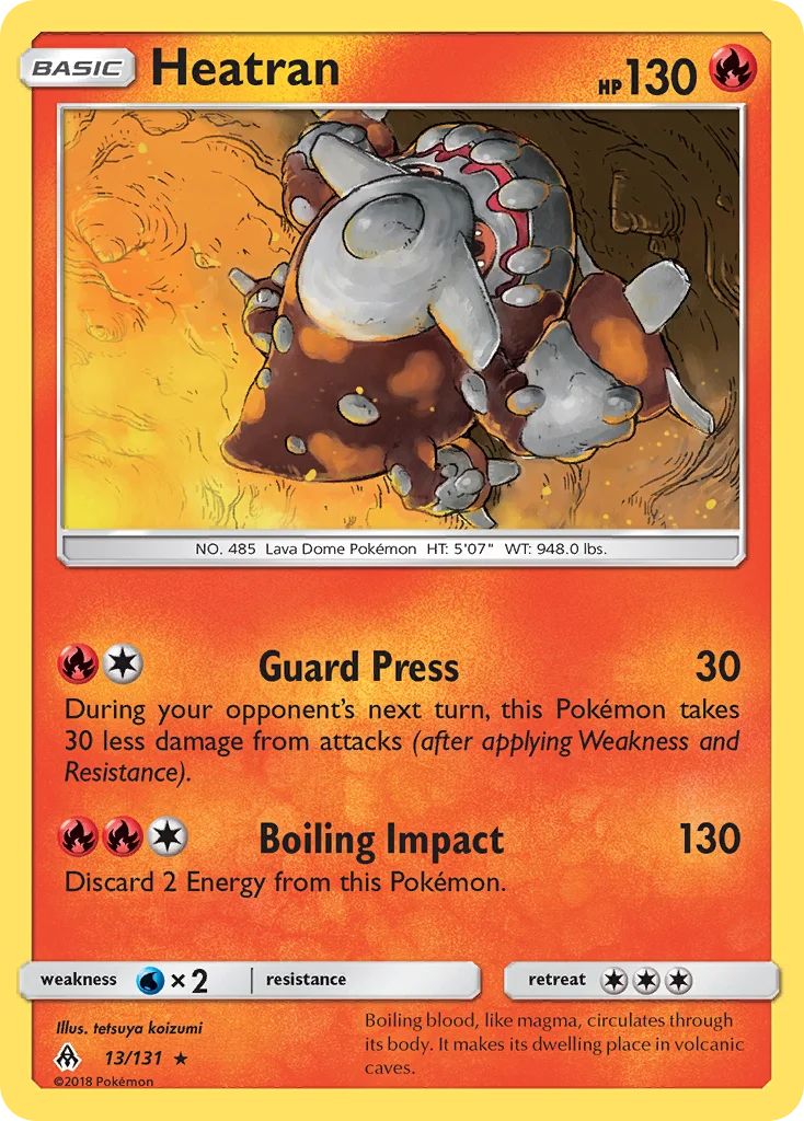 Heatran Pokemon card