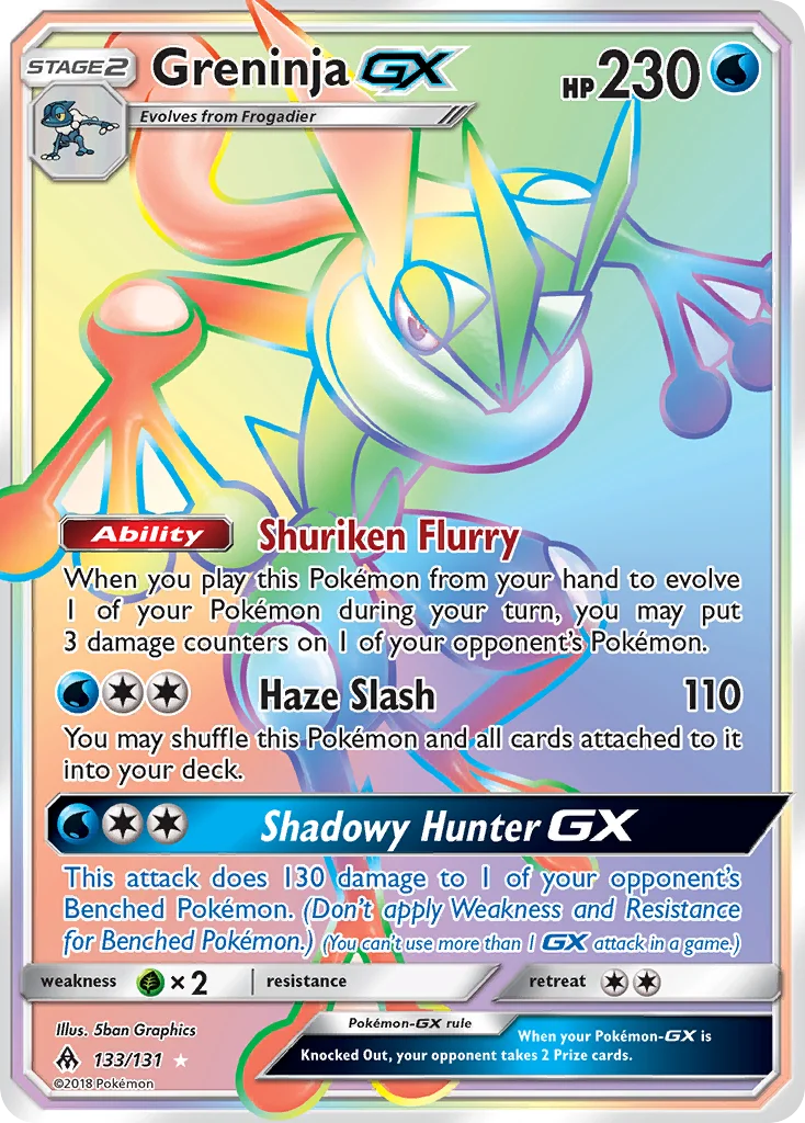 Greninja-GX Pokemon card