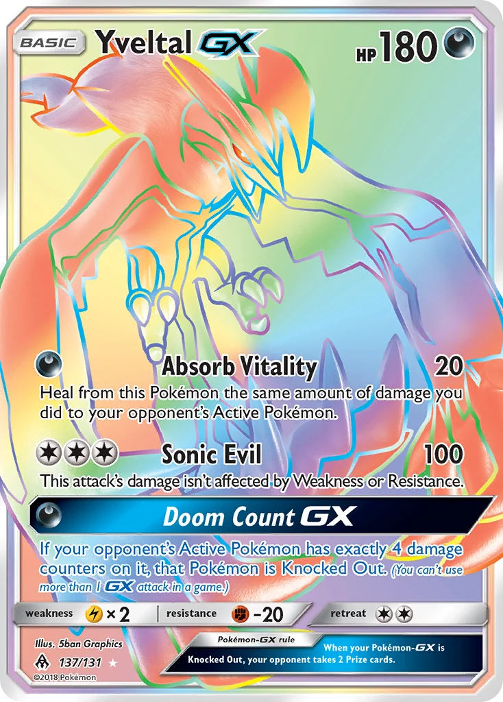 Yveltal-GX Pokemon card