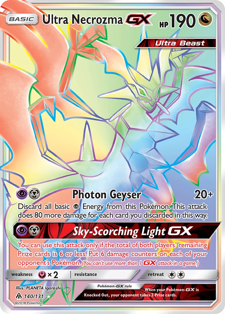 Ultra Necrozma-GX Pokemon card