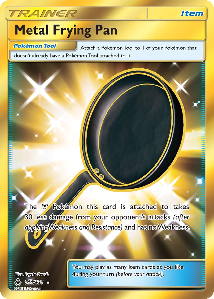 Metal Frying Pan Pokemon card
