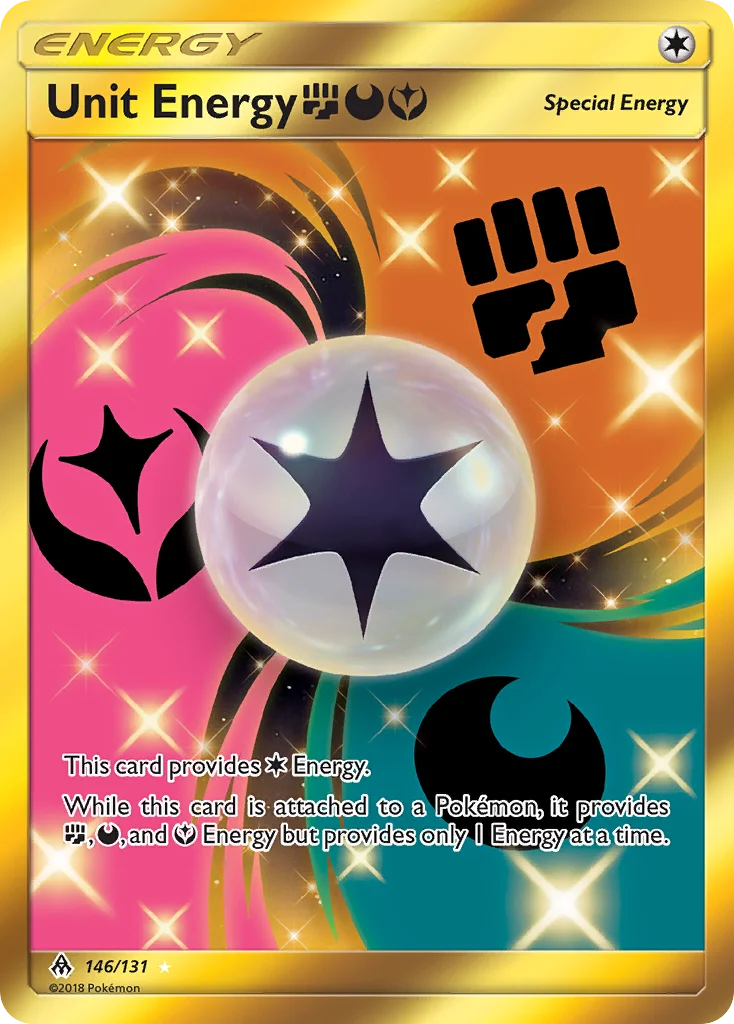 Unit Energy FightingDarknessFairy Pokemon card