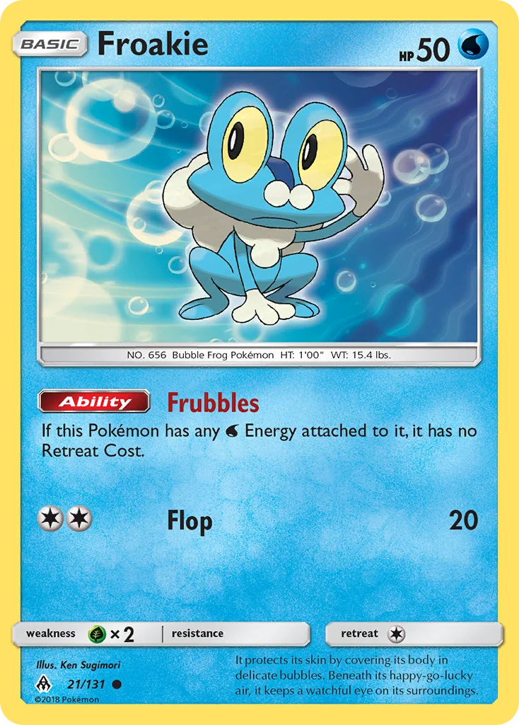 Froakie Pokemon card