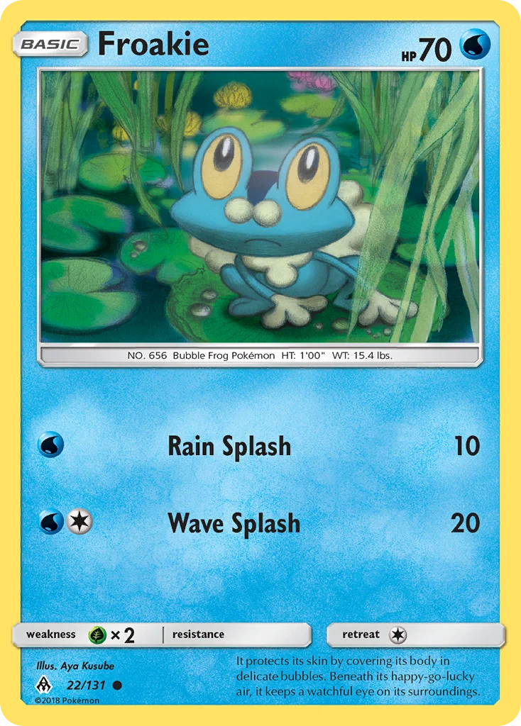 Froakie Pokemon card
