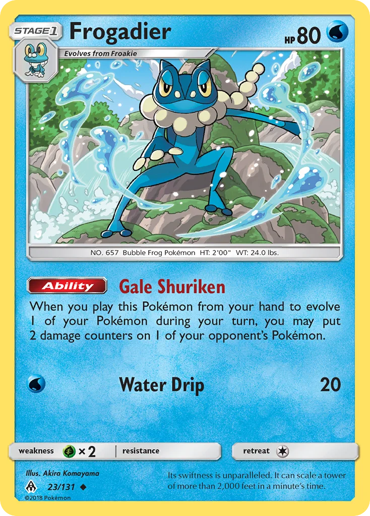 Frogadier Pokemon card
