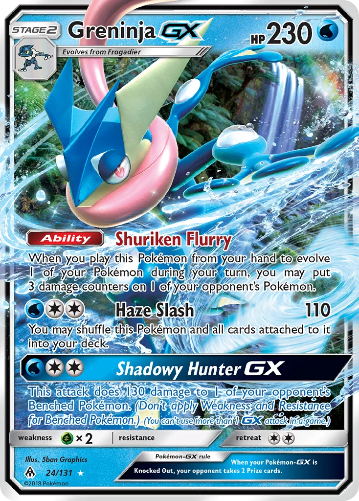 Greninja-GX Pokemon card