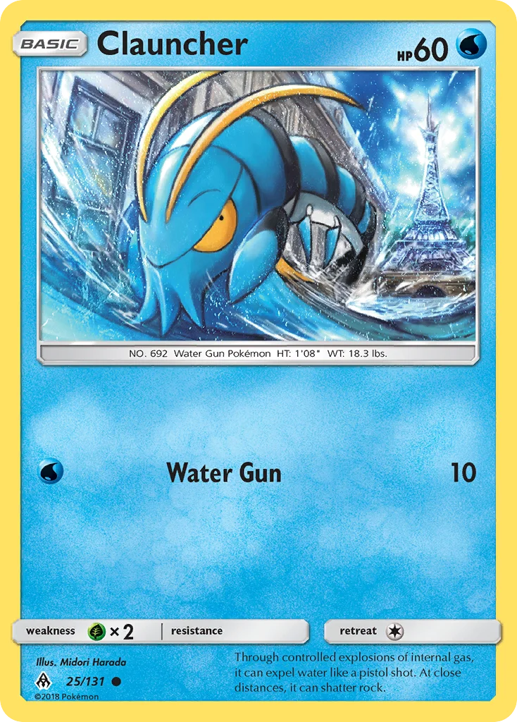 Clauncher Pokemon card