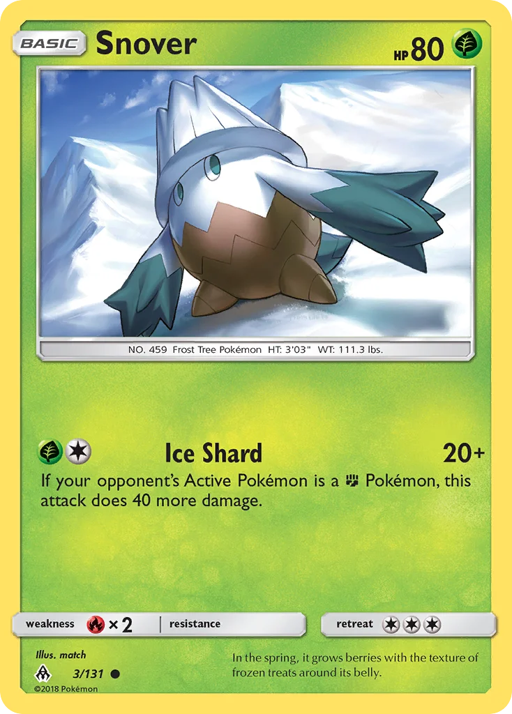 Snover Pokemon card
