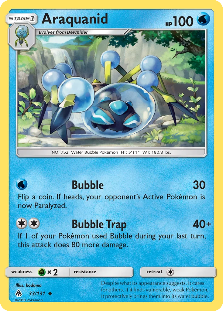 Araquanid Pokemon card