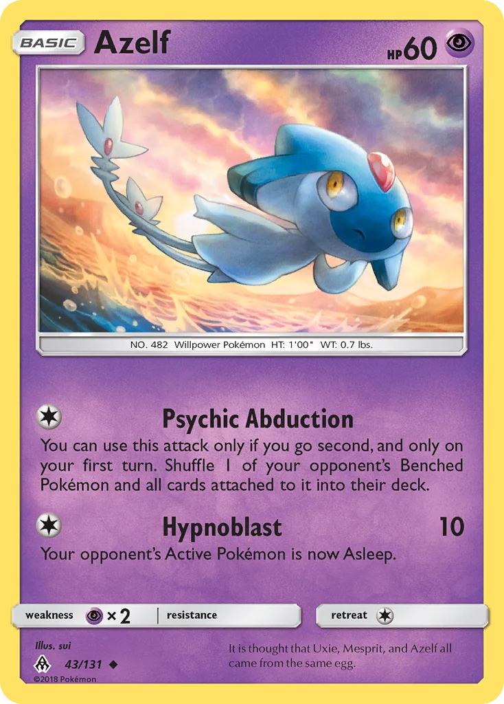 Azelf Pokemon card