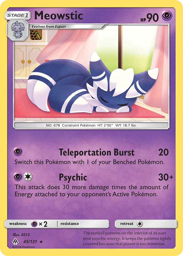 Meowstic Pokemon card