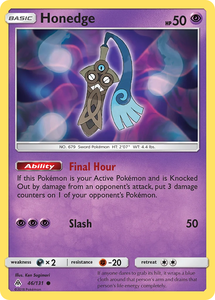 Honedge Pokemon card