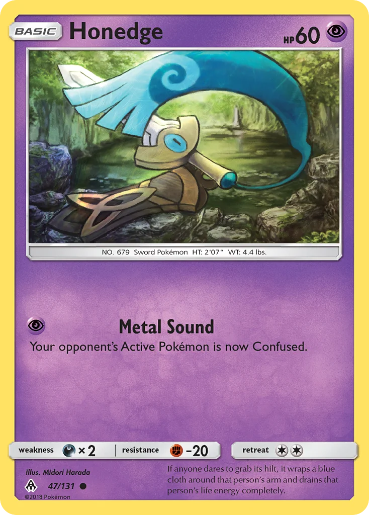 Honedge Pokemon card