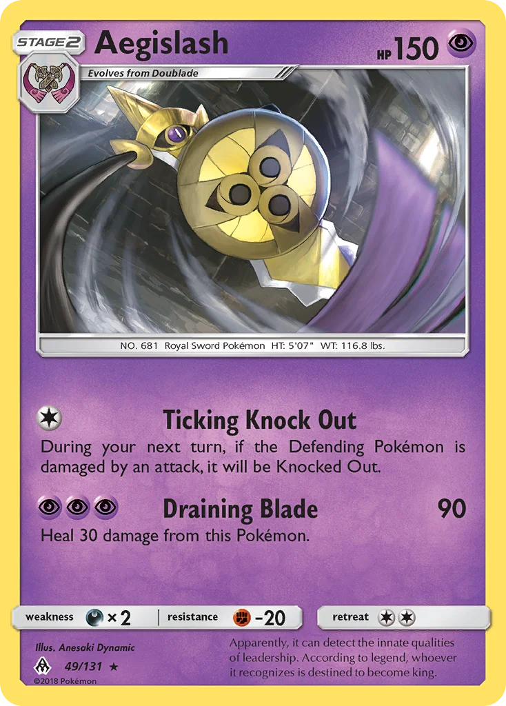 Aegislash Pokemon card