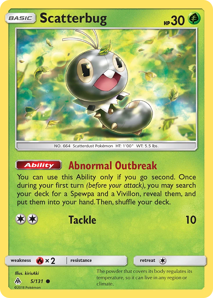 Scatterbug Pokemon card