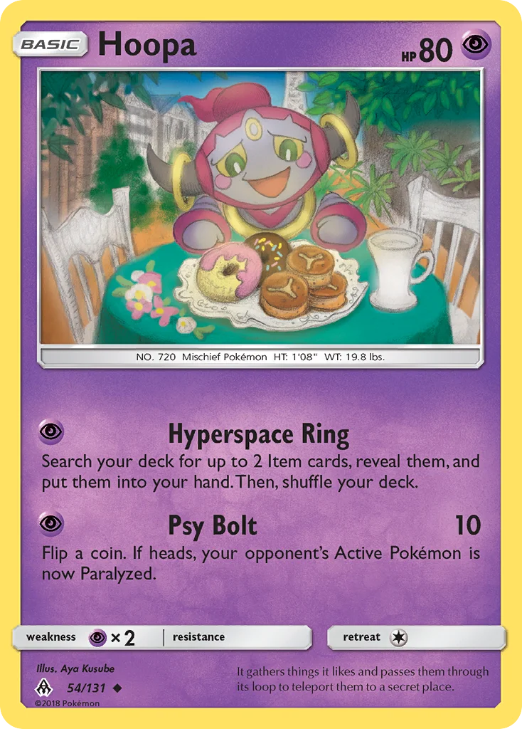 Hoopa Pokemon card