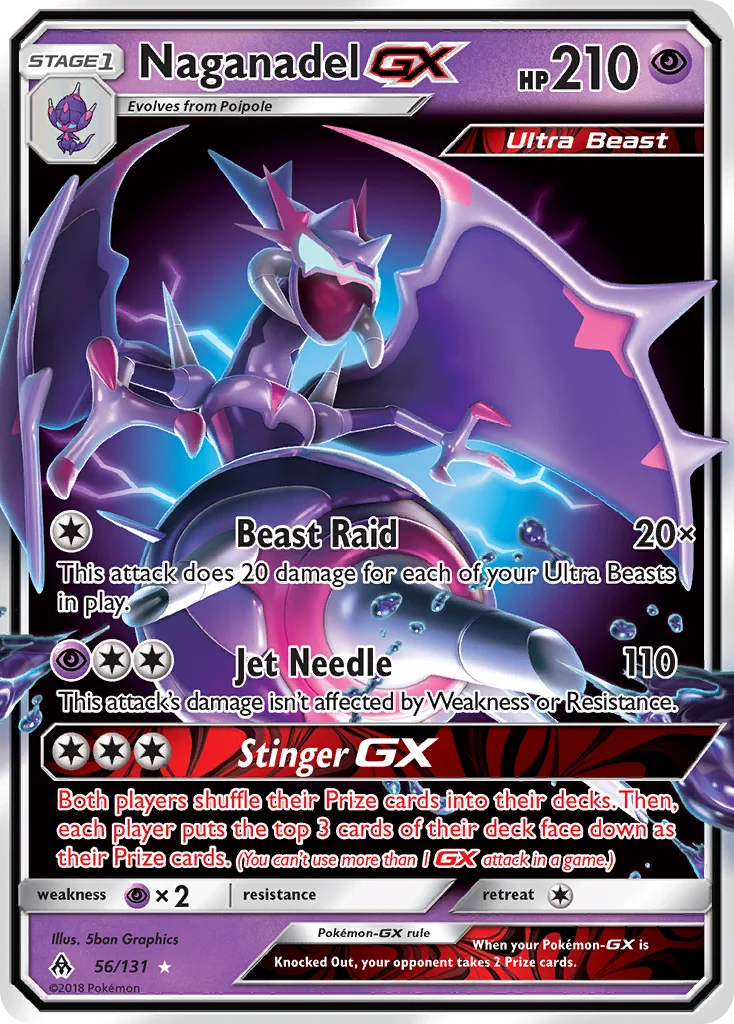 Naganadel-GX Pokemon card