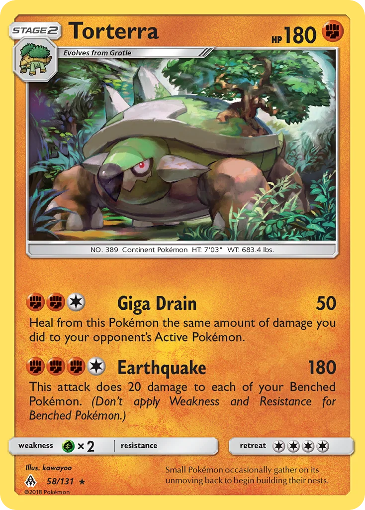 Torterra Pokemon card