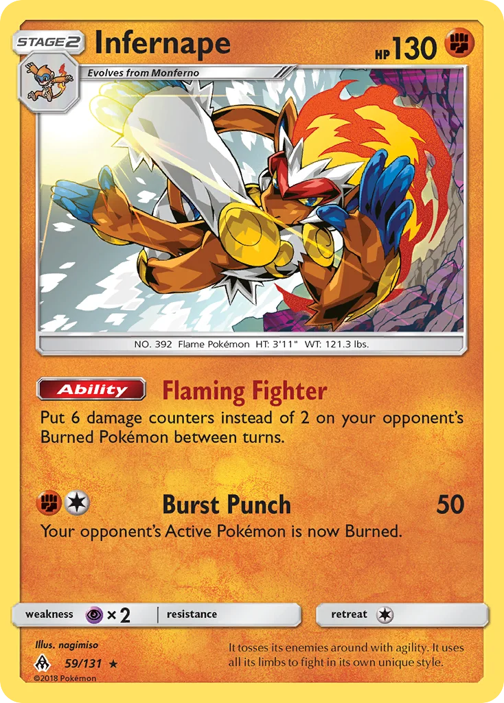 Infernape Pokemon card