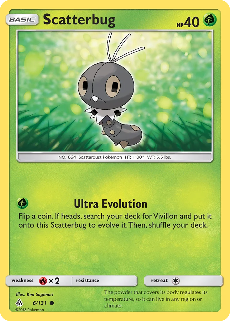 Scatterbug Pokemon card
