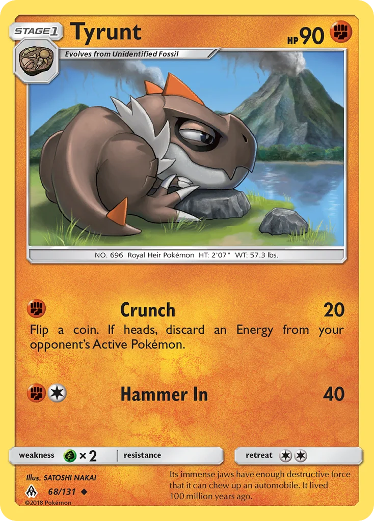 Tyrunt Pokemon card