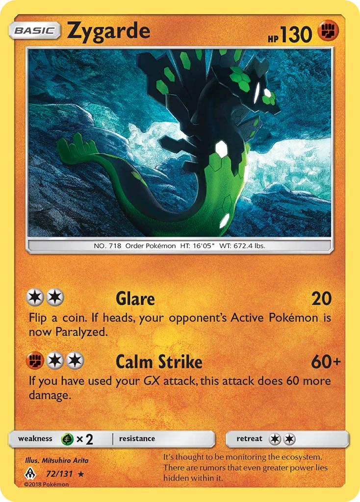 Zygarde Pokemon card