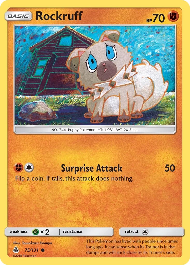 Rockruff Pokemon card