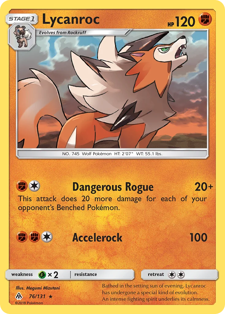 Lycanroc Pokemon card