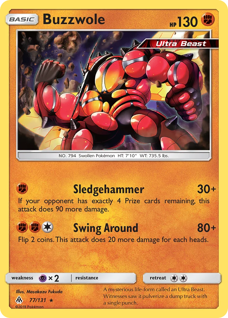 Buzzwole Pokemon card