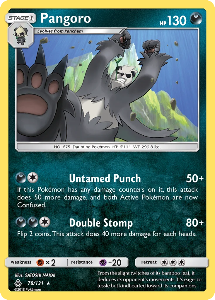Pangoro Pokemon card