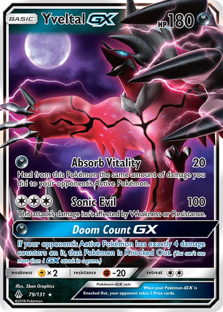 Yveltal-GX Pokemon card