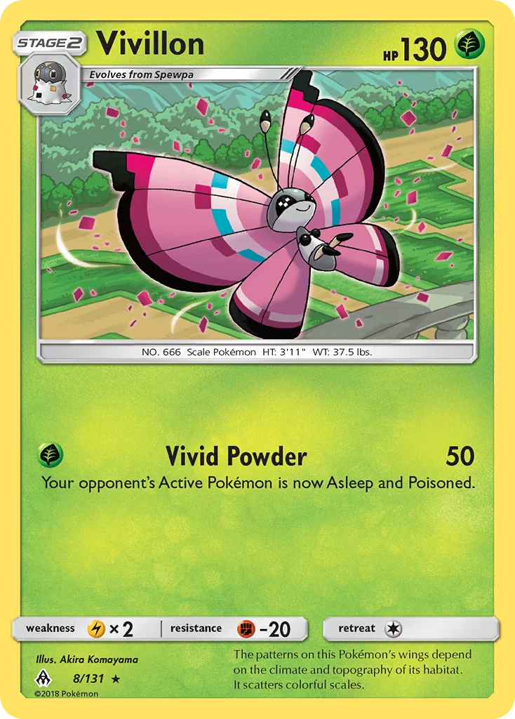 Vivillon Pokemon card