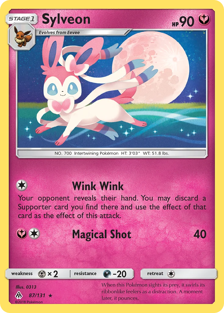 Sylveon Pokemon card