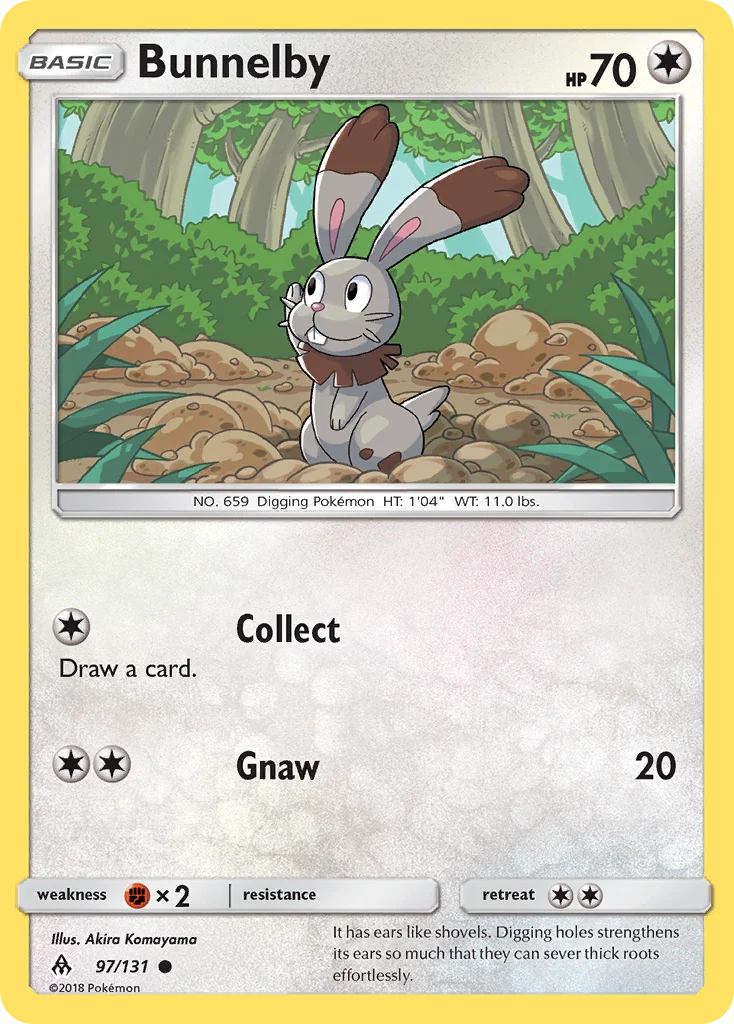 Bunnelby Pokemon card