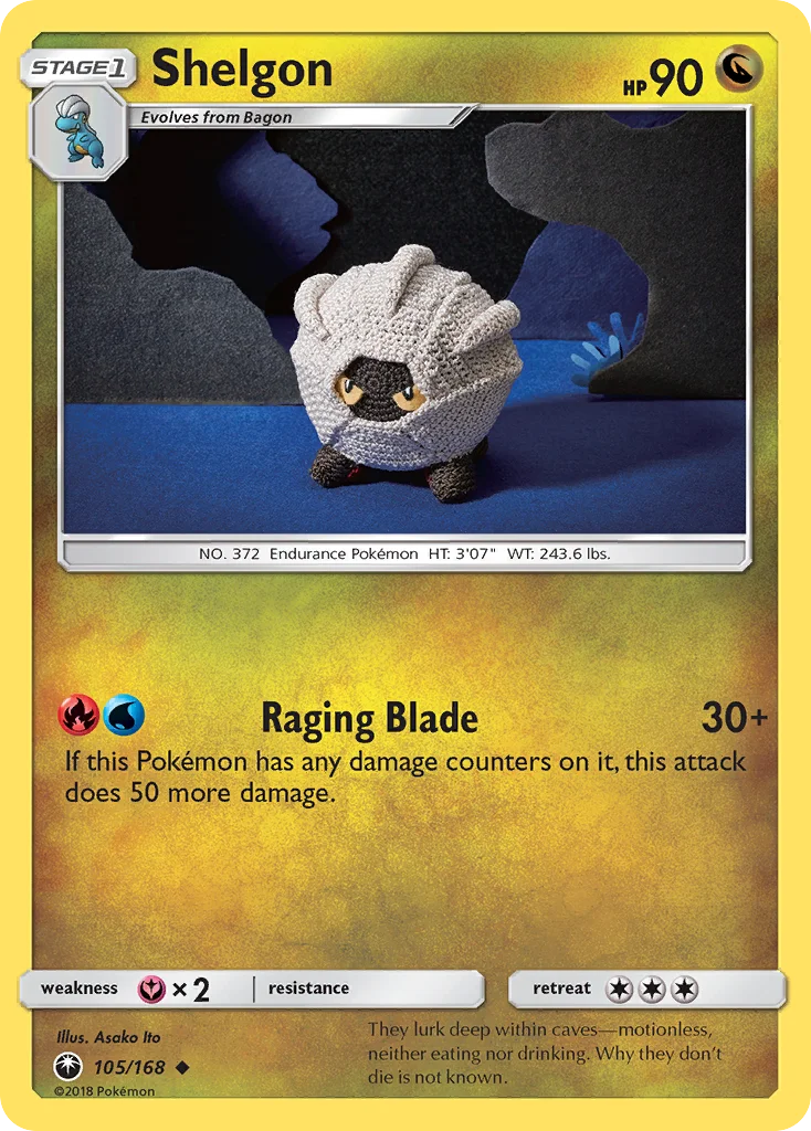 Shelgon Pokemon card