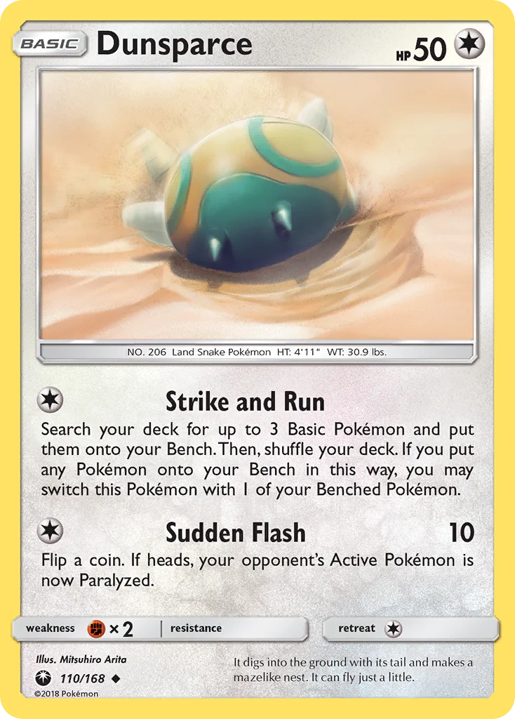 Dunsparce Pokemon card