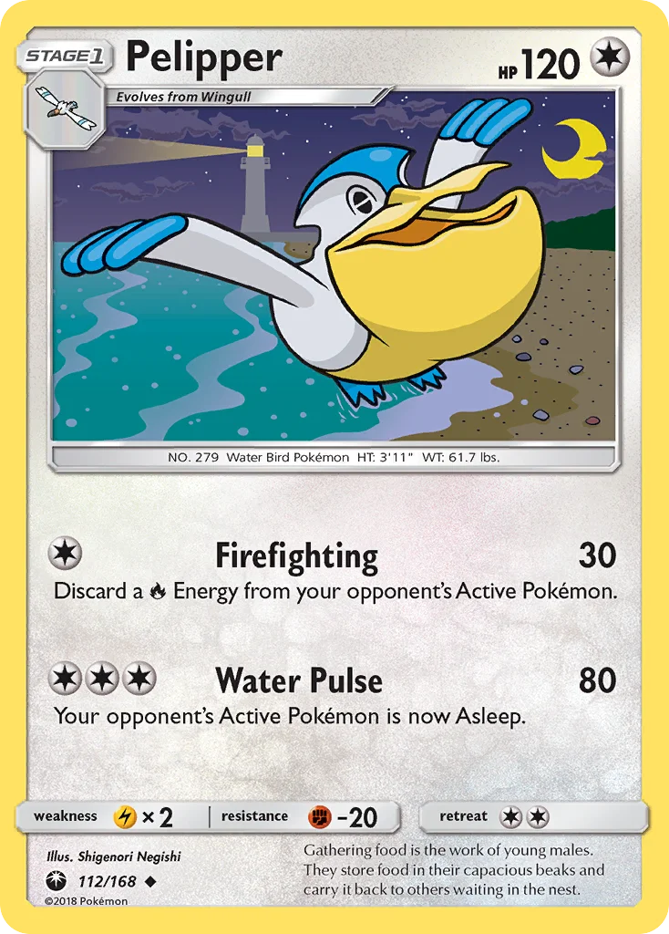 Pelipper Pokemon card