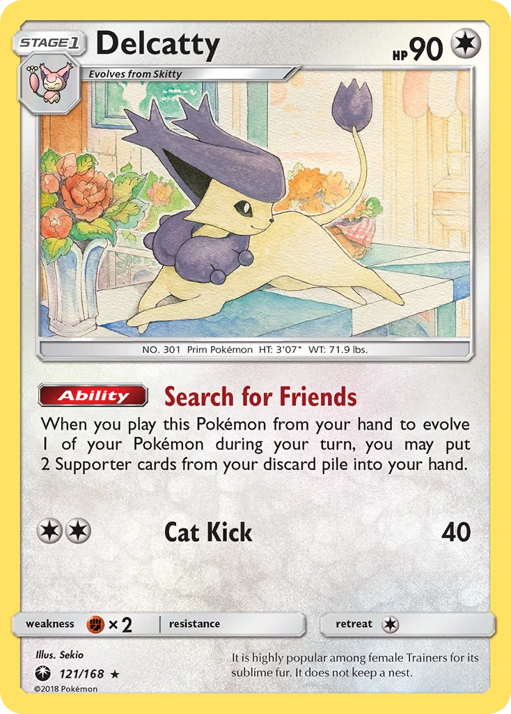 Delcatty Pokemon card