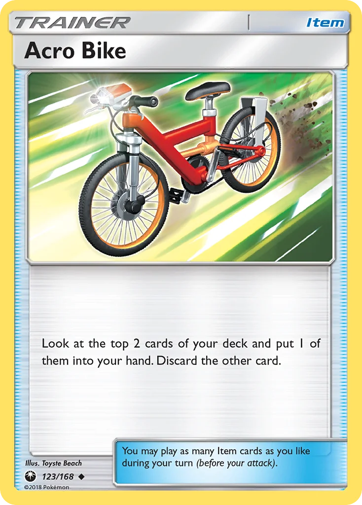 Acro Bike Pokemon card