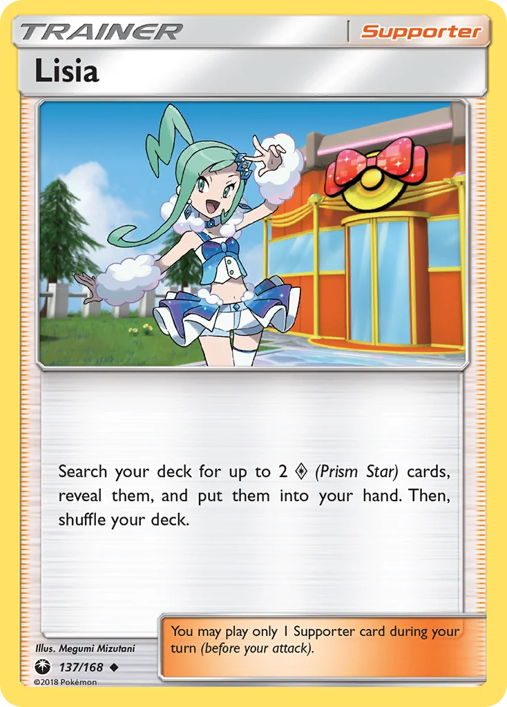 Lisia Pokemon card