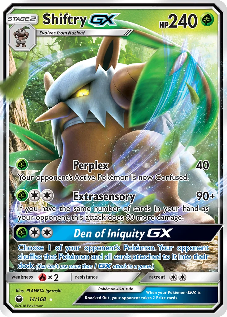 Shiftry-GX Pokemon card