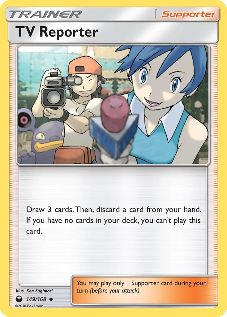 TV Reporter Pokemon card