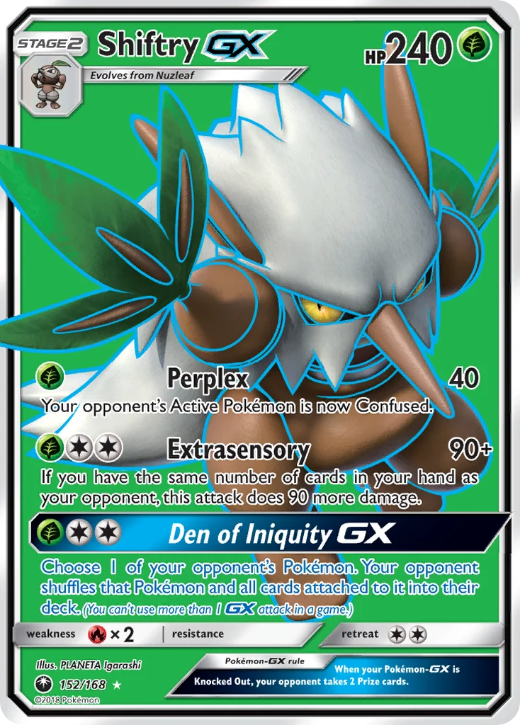 Shiftry-GX Pokemon card