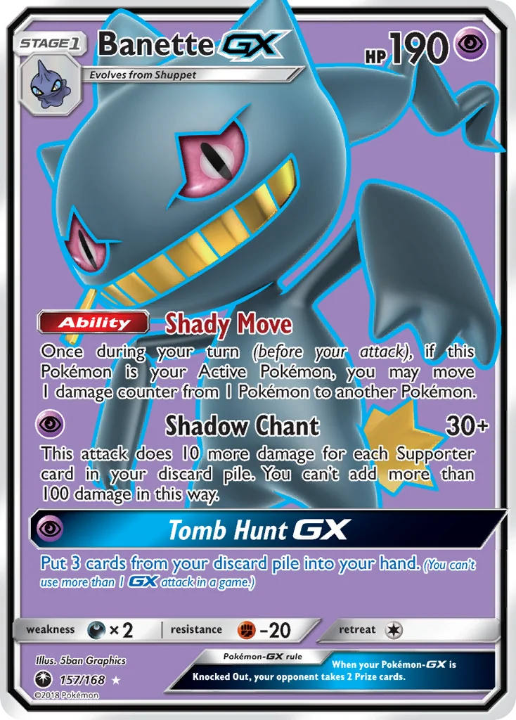 Banette-GX Pokemon card